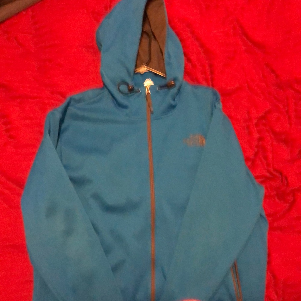 Rarely worn, the north face “ninja suit” jacket, XL, blue, $60